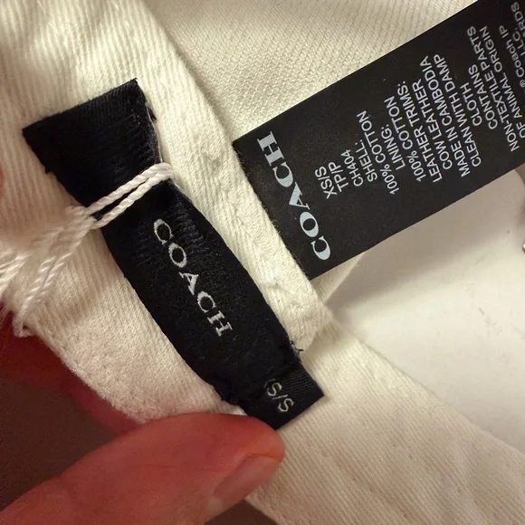 Coach Light Beige Monogram Hat - Picture 4 of 7